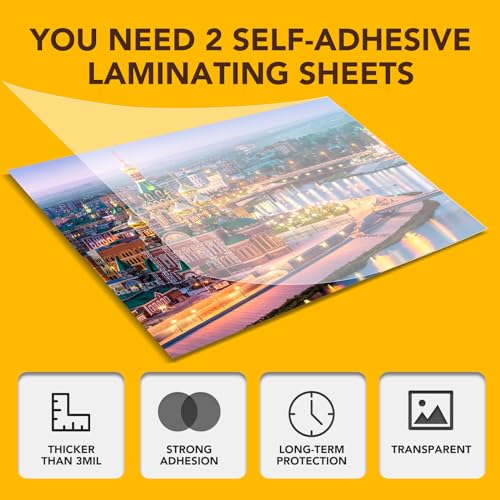 180 PCS Self Laminating Sheets (180 Count)