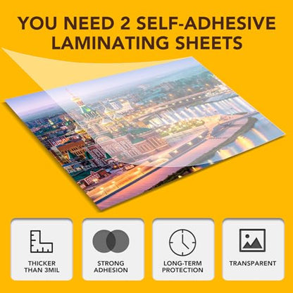 180 PCS Self Laminating Sheets (180 Count)