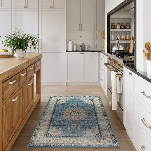 Felice Oriental Floral Medallion Area Rug (15 Sq Ft)