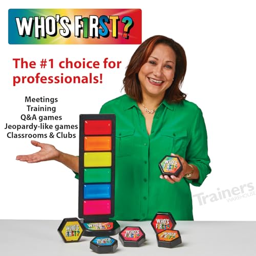 Who's First? v3 Wireless Game 6 Buzzer System