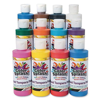 Color Splash S&S Worldwide Liquid Tempera Bulk Paint (96 Fl Oz)
