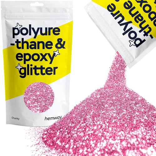 Resin Glitter Rose Pink 100g Chunky Polyurethane & Epoxy Glitter (3.5274 Ounce)