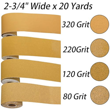 PSA Longboard Sandpaper Rolls Set (4 Count)