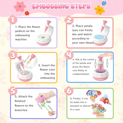 300+PCS Fabric Flower Bouquets Toys (352 Count)