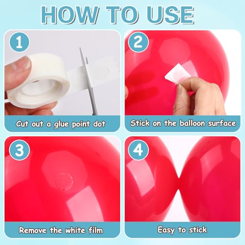 800Pcs Glue Points Dots Removable Balloon Glue Adhesive Dots (8 Count)