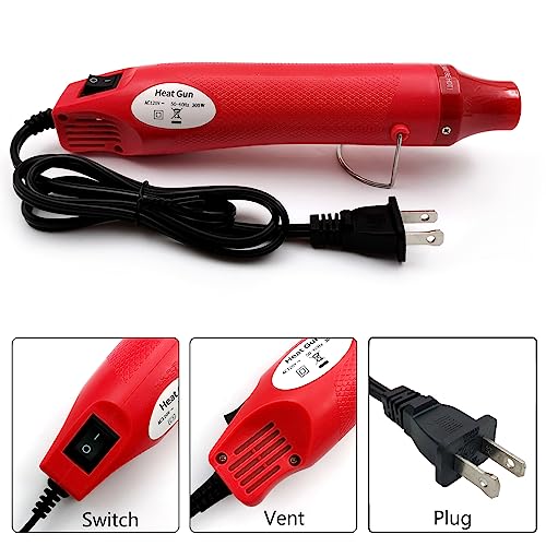 Heat Gun Mini Hot Air Gun for DIY Crafts Portable Heat Air Gun Tool for Embossing Shrink Wrapping Drying Paint