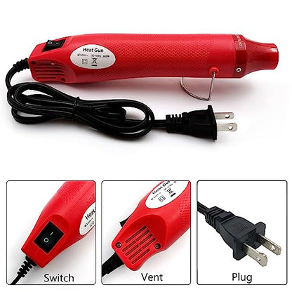Heat Gun Mini Hot Air Gun for DIY Crafts Portable Heat Air Gun Tool for Embossing Shrink Wrapping Drying Paint