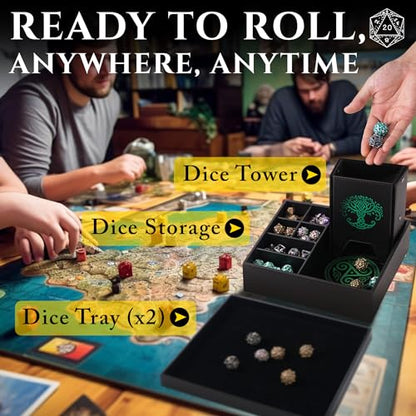 All-in-One Game Roamer - Dice Tray & Tower for DND and RPG