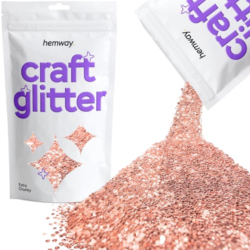 Craft Glitter Rose Gold 100g Extra Chunky Glitter (3.5 Ounce)