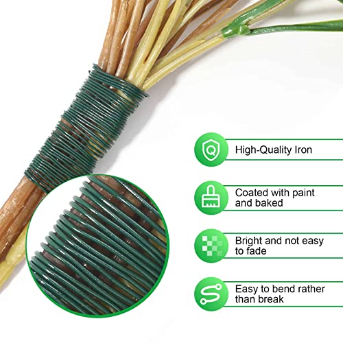 Flexible 110 Yards Green Floral Paddle Wire
