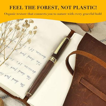 Luxury Wood Ballpoint Pen Writing Set