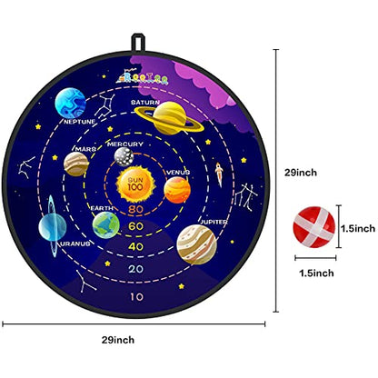 29" Large Dart Board for Kids (12 Count)