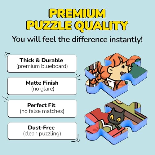 Jigsaw Puzzles 1000 Pieces with Storytelling Comics (1000 Count)