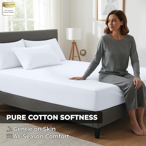 100% Organic Cotton 2 Pack Fitted Sheet (2 Count)