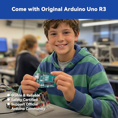 Beginner's Lab Starter Kit with Original Arduino Uno R3 REV3 Multimeter 34 Projects 40+ Video Courses Breadboard