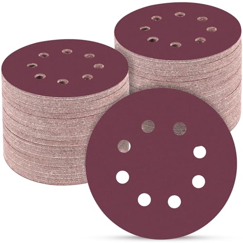 100PCS 5 Inch Sanding Discs 2000 Grit Sandpaper for Orbital Sander (100 Count)