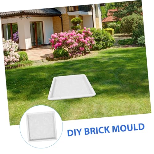 Garden Concrete Paving Mold Diy Stepping Stone Kit Square Paver Brick Mould