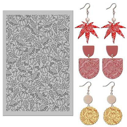 Autumn Leaves Polymer Clay Texture Mat