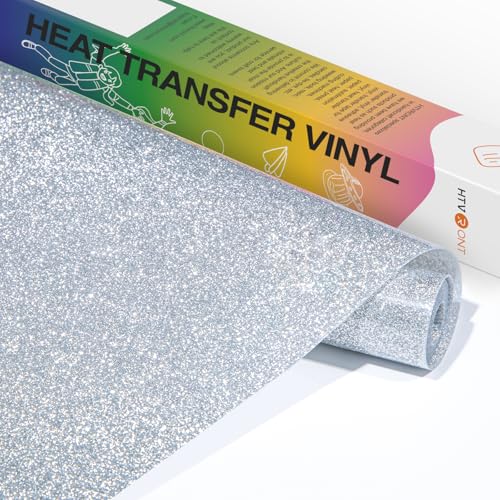 Silver Glitter HTV Vinyl