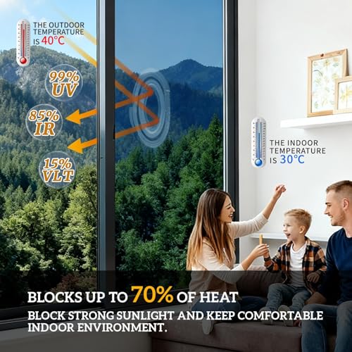 One Way Privacy Window Film Heat Block