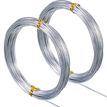 Aluminum Craft Wire for Sculpting Armature Bendable Craft Wire for DIY Jewelry Making (65.6 Foot)