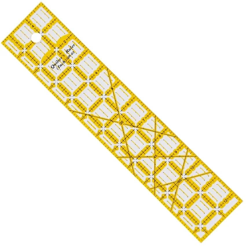Quilting Templates Acrylic Sewing Ruler with Non (6 Count)