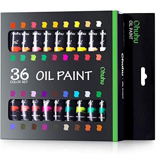 36 Oil Based Colors Oil Paint Set (36 Count)