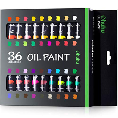 36 Oil Based Colors Oil Paint Set (36 Count)
