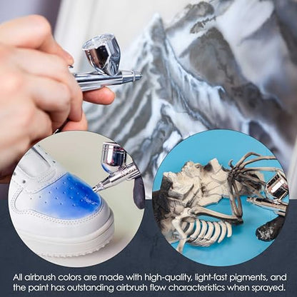 Opaque Deep Black Acrylic Airbrush Paint