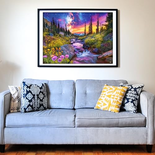 Starry Mountain River 500 Pieces Large Format Jigsaw Puzzle