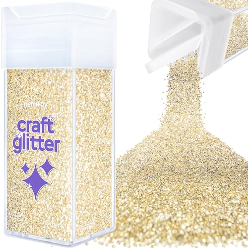 Craft Glitter Shaker Champagne Gold 130g Fine (4.6 Ounce)
