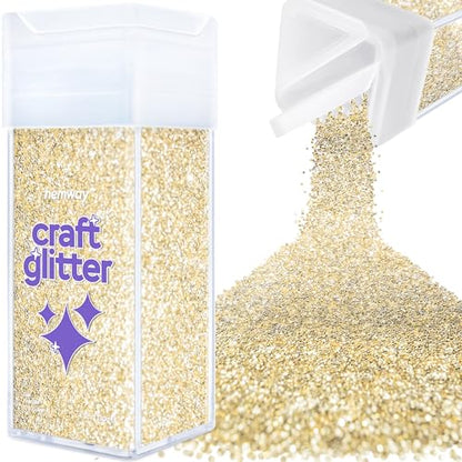 Craft Glitter Shaker Champagne Gold 130g Fine (4.6 Ounce)