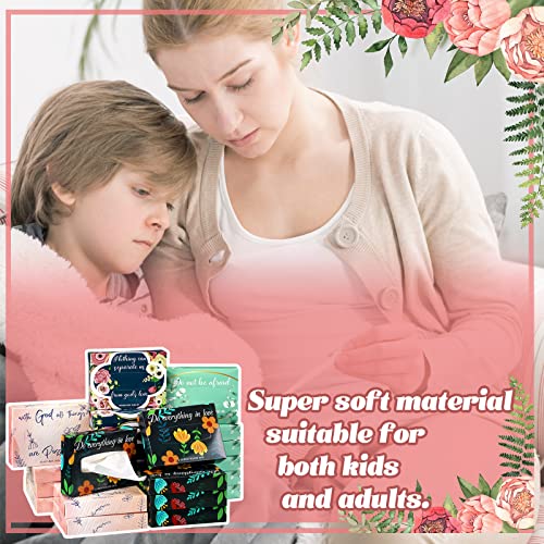 24 Packs 960 Sheets Tissue Cube Car Facial Boxes Disposable Facial Travel Tissues Holder Soft Watercolor Boxes 2 Ply 40 Sheets for Wedding Household Car Kitchen Bathroom (960 Count)