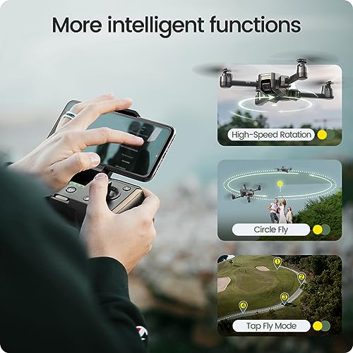 HS440 Foldable FPV Drone with 1080P WiFi Camera for Adult Beginners and Kids; Voice Gesture Control RC Quadcopter with Modular Battery for long flight time
