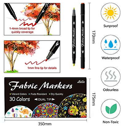 Fabric Markers (30 Count)
