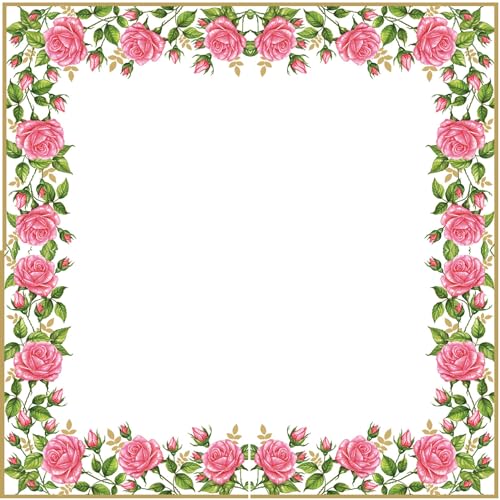 20 ct 13x13 Flowers Paper Luncheon Decoupage Napkins (20 Count)