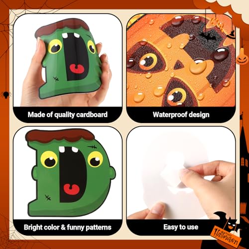 176 Pcs Halloween Bulletin Board Decorations Letters Numbers
