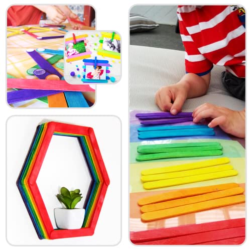 180Pcs 6" Jumbo Craft Sticks (180 Count)