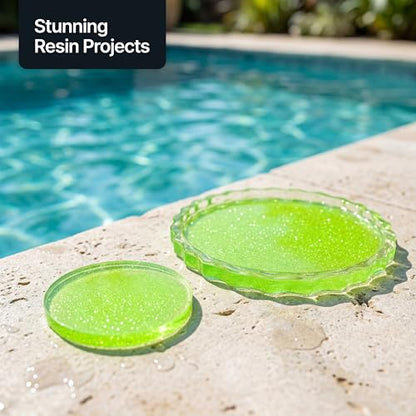 Craft Glitter Shaker Fluorescent Green 110g Ultrafine (3.8 Ounce)