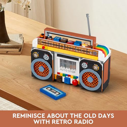 Retro Radio Classic Series Building Blocks Set (554 Count)