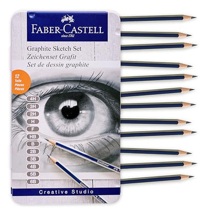 Graphite Pencils Drawing Set (12 Count)