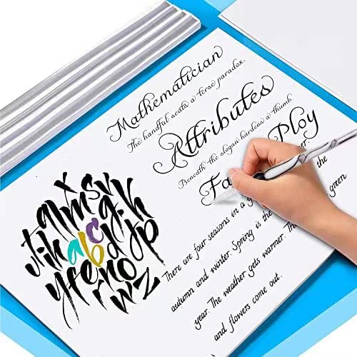 Glass Dipped Pen Ink Set Handmade Crystal Calligraphy Pen with 24Colorful india ink for Art