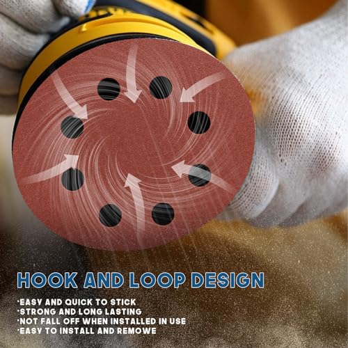 5 Inch 8 Hole Sanding Discs