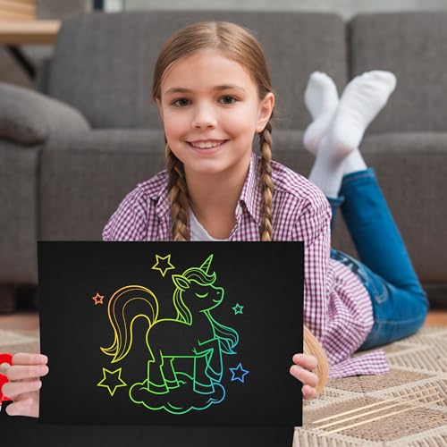 50 Piece Rainbow Scratch Paper (54 Count)