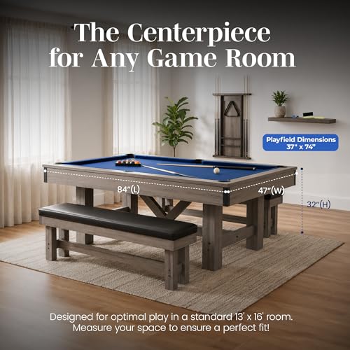 Logan 7 Ft Pool Table Combo