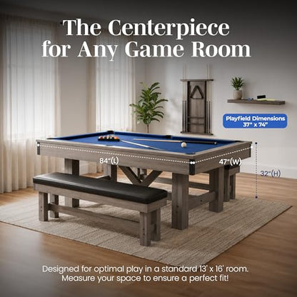 Logan 7 Ft Pool Table Combo
