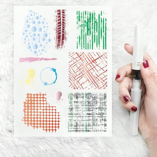 Clear Stamp Mottled Patterns Silicone Stamps for DIY Scrapbooking Photo Album Decorative Cards Making Background Holiday Card Making Album Crafts