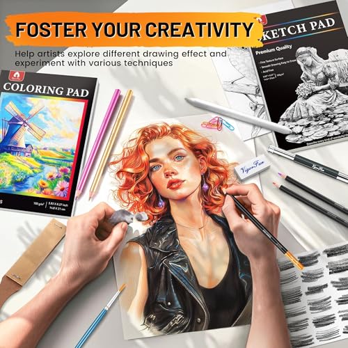 106 PCS Art Supplies Sketching Kit