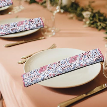 Hand Block Print Cloth Napkins (4.2329 Ounce)