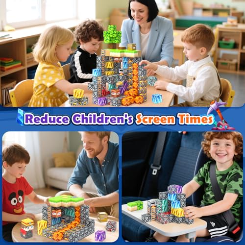 Magnetic Blocks for Kids (150 Count)
